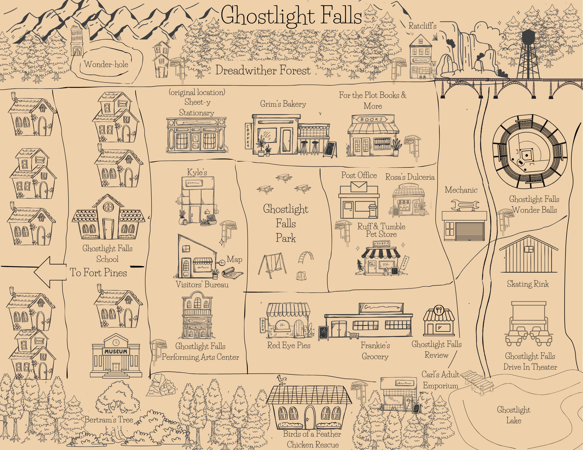 Map of Ghostlight Falls as of 3/15
